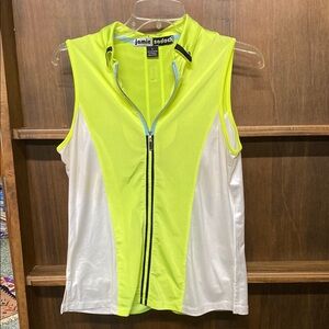 Small Jamie Sadock Yellow Zippered Tank Top